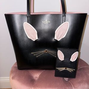 Kate Spade Rabbit Tote and Passport Holder